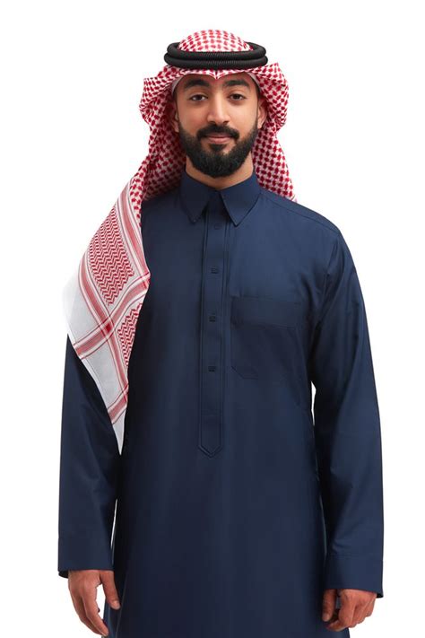mens navy blue thobe